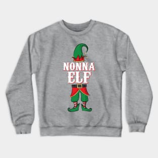 Nonna Elf - Italian Grandma Family Christmas design Crewneck Sweatshirt